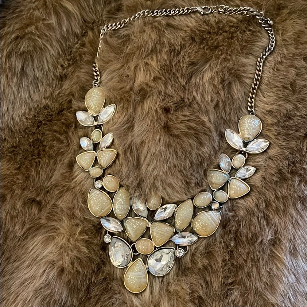 New York & Company Gold and Silver Layered Necklace